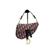 Dior Burgundy Mini Saddle Bag - Jiaxyk